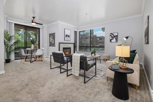 Dining room, Fireplace, Interior, Living room