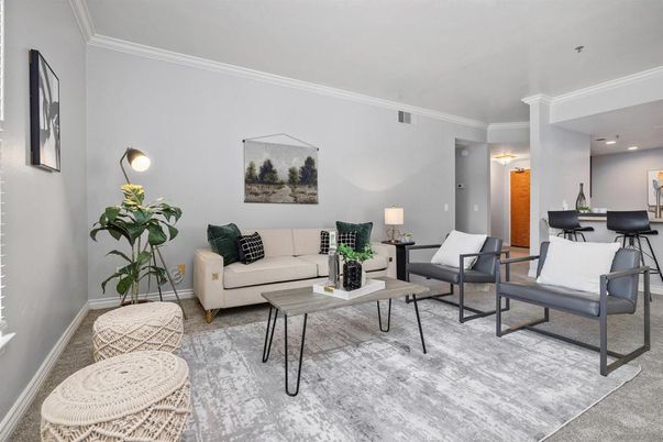 Interior, Living room, Recessed Lighting