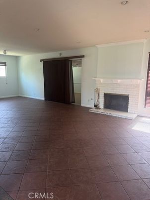 Empty room, Fireplace, Interior, Recessed Lighting