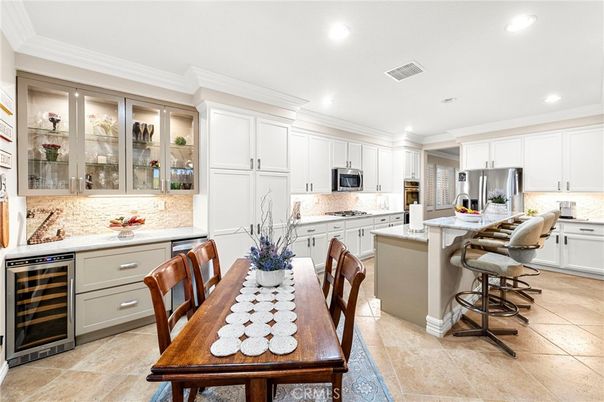 Dining room, Interior, Kitchen, Recessed Lighting, Stainless Steel Appliances
