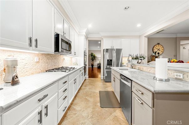 Interior, Kitchen, Recessed Lighting, Stainless Steel Appliances