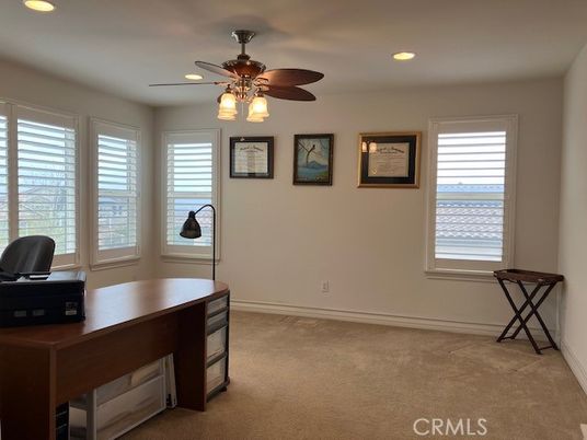 Home Office, Interior, Recessed Lighting