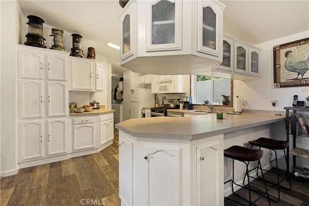 Interior, Kitchen, Wood Texture Flooring