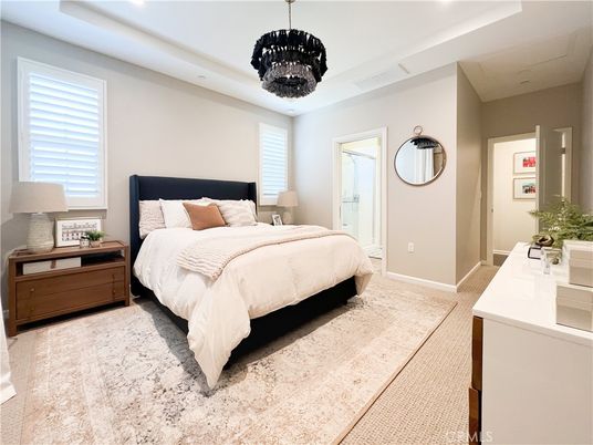 Bedroom, Interior, Pendant Lights, Recessed Lighting