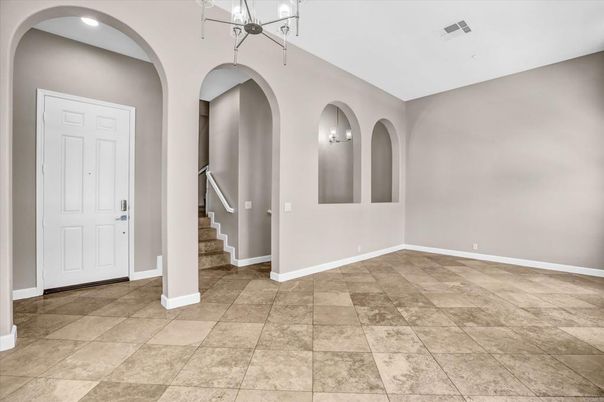 Empty room, Interior, Pendant Lights, Recessed Lighting