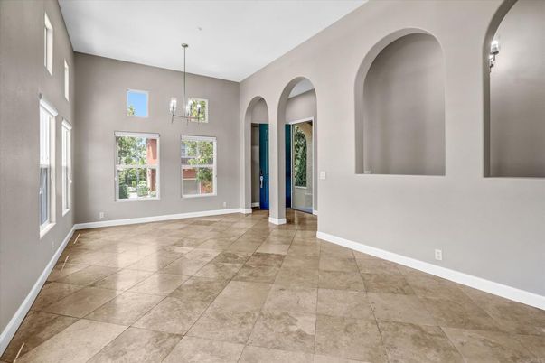 Chandelier, Empty room, Interior, Pendant Lights