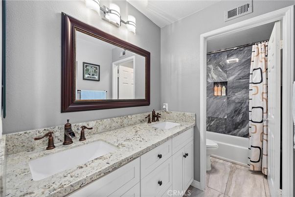 Bathroom, Dual Sink Vanities, Interior, Marble Walls
