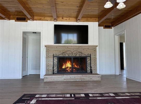 Fireplace, Interior, Wooden Beams, Wooden Ceilings, Wood Texture Flooring