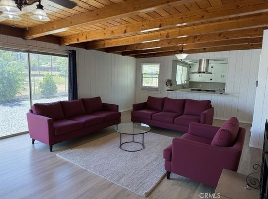 Interior, Kitchen, Living room, Pendant Lights, Wooden Beams, Wooden Ceilings, Wood Texture Flooring