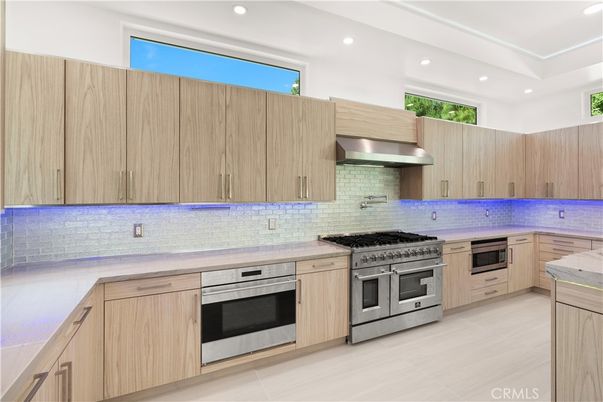 Interior, Kitchen, Recessed Lighting, Stainless Steel Appliances