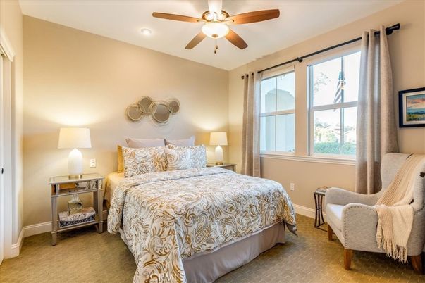 Bedroom, Interior, Recessed Lighting