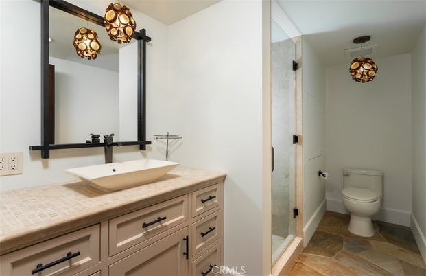 Bathroom, Glass Shower, Interior, Tile Countertops