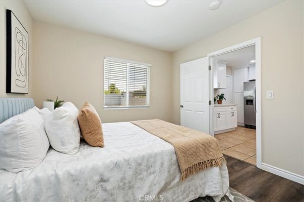 Bedroom, Interior, Kitchen, Recessed Lighting, Wood Texture Flooring