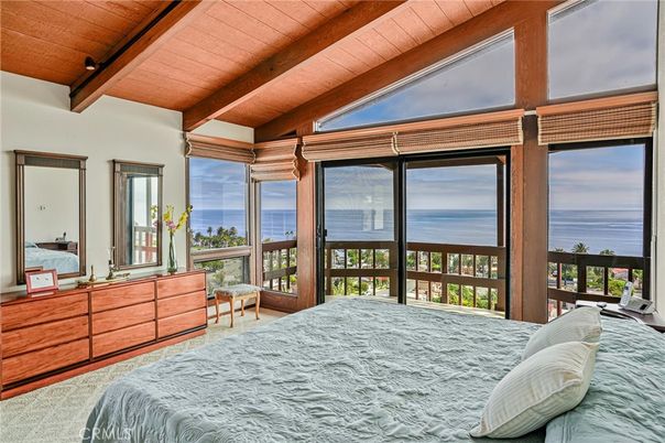 Bedroom, Interior, Water, Wooden Beams, Wooden Ceilings