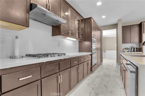 Interior, Kitchen, Marble, Recessed Lighting