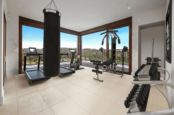 Fitness Equipment, Gym, Interior, Recessed Lighting