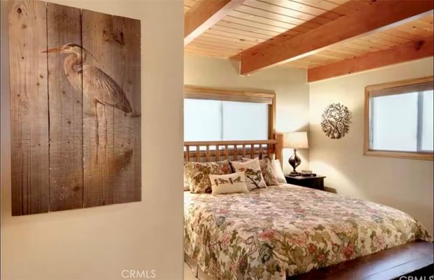 Bedroom, Interior, Wooden Beams, Wooden Ceilings