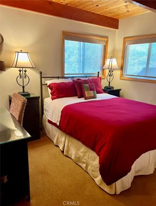 Bedroom, Interior, Wooden Beams, Wooden Ceilings