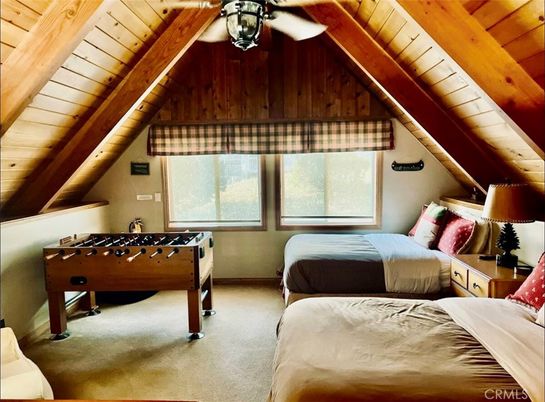 Bedroom, Interior, Wooden Beams, Wooden Ceilings