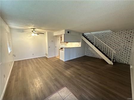 Empty room, Interior, Kitchen, Wood Texture Flooring