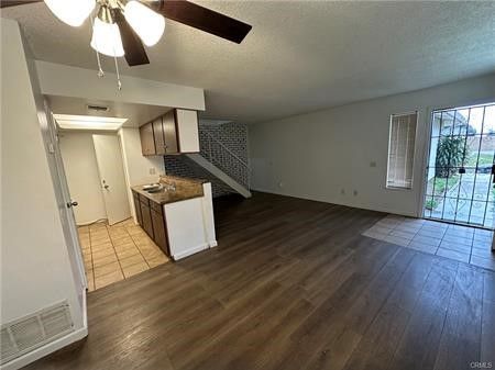 Empty room, Interior, Kitchen, Wood Texture Flooring
