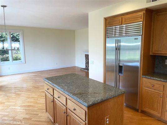 Interior, Kitchen, Pendant Lights, Stainless Steel Appliances, Wood Texture Flooring