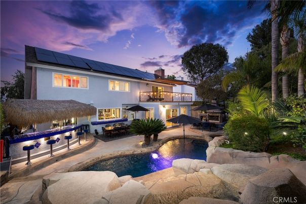 Exterior, Pool, Solar Panels