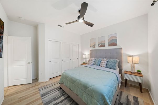 Bedroom, Interior, Wood Texture Flooring
