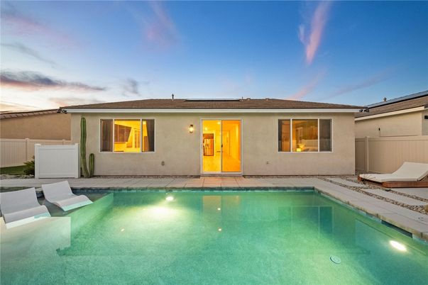 Exterior, Pool, Solar Panels