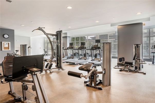 Fitness Equipment, Gym, Interior, Recessed Lighting
