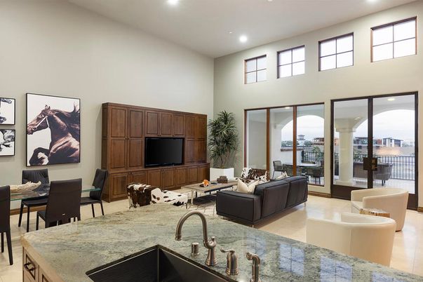 Dining room, Interior, Living room, Recessed Lighting, Water