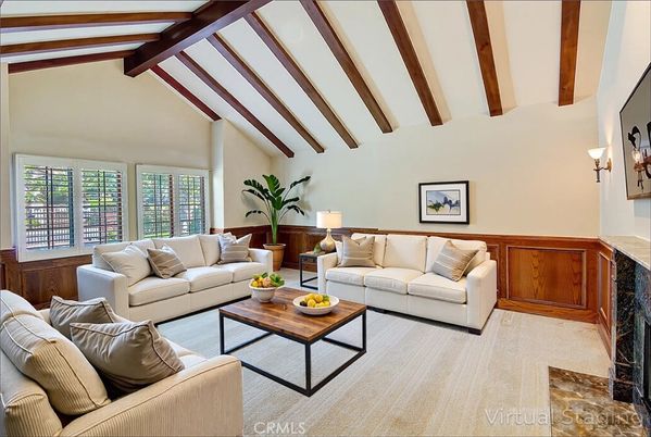 Interior, Living room, Wooden Beams
