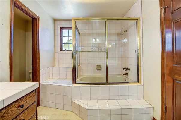 Bathroom, Glass Shower, Interior, Tile Countertops