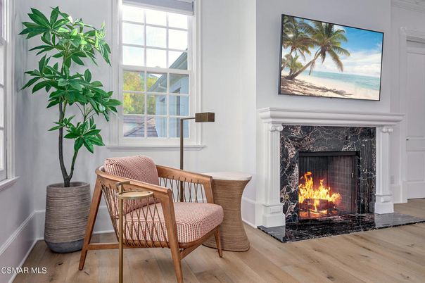 Fireplace, Interior, Wood Texture Flooring