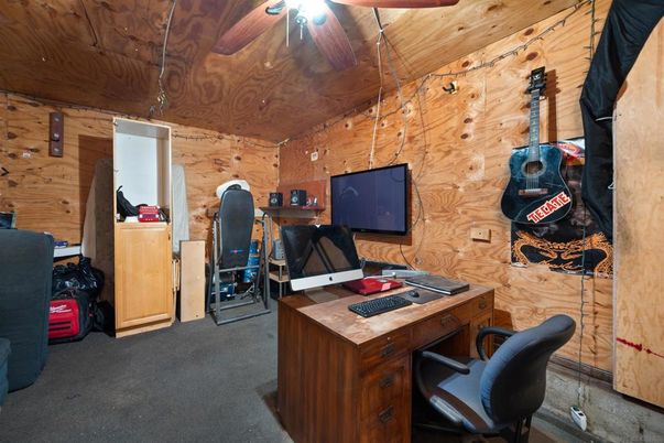 Home Office, Interior, Wooden Ceilings, Wooden Walls