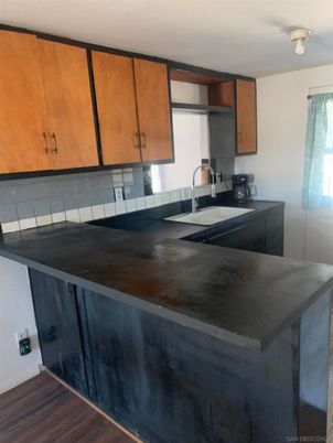 Interior, Kitchen, Wood Texture Flooring