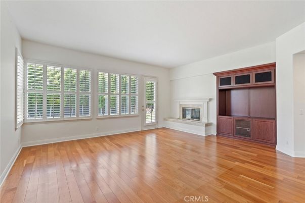 Empty room, Fireplace, Interior, Wood Texture Flooring