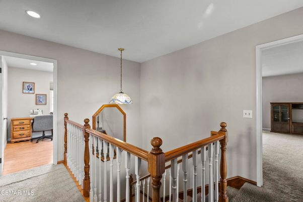 Home Office, Interior, Pendant Lights, Recessed Lighting, Wood Texture Flooring