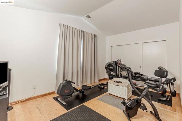 Fitness Equipment, Interior, Wood Texture Flooring
