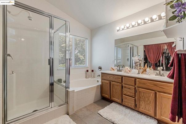 Bathroom, Dual Sink Vanities, Glass Shower, Interior