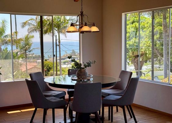 Chandelier, Dining room, Interior, Water, Wood Texture Flooring