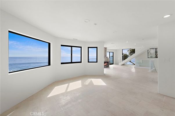 Empty room, Fireplace, Interior, Recessed Lighting, Water