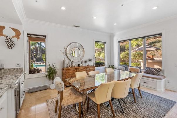 Dining room, Interior, Recessed Lighting
