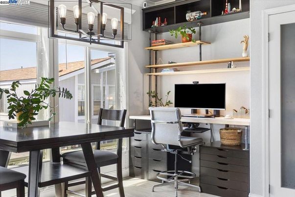 Home Office, Interior, Wood Texture Flooring