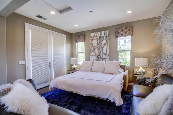 Bedroom, Interior, Recessed Lighting