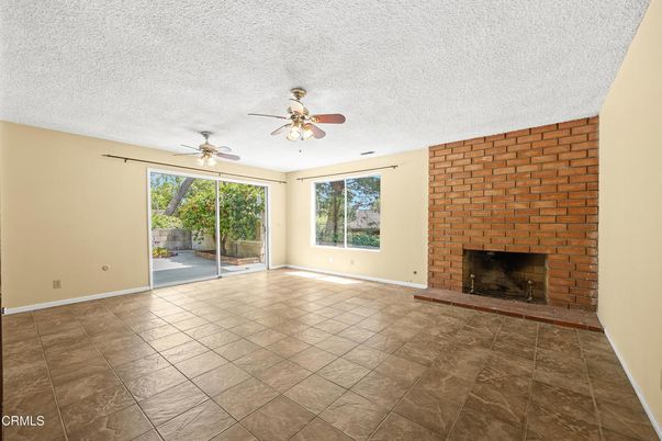 Empty room, Fireplace, Interior, Stone Walls