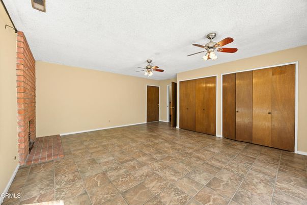 Empty room, Fireplace, Interior