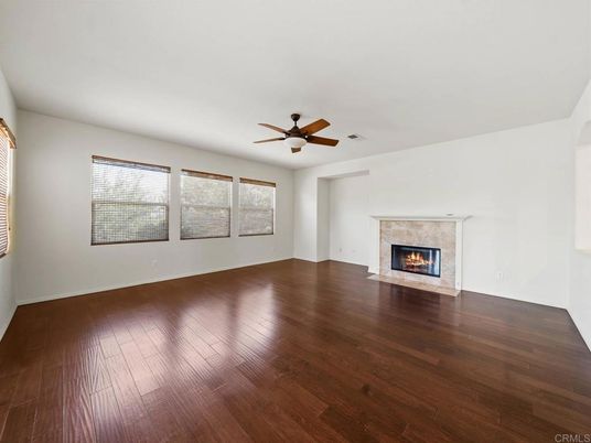 Empty room, Fireplace, Interior, Wood Texture Flooring