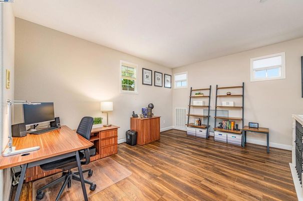 Home Office, Interior, Wood Texture Flooring