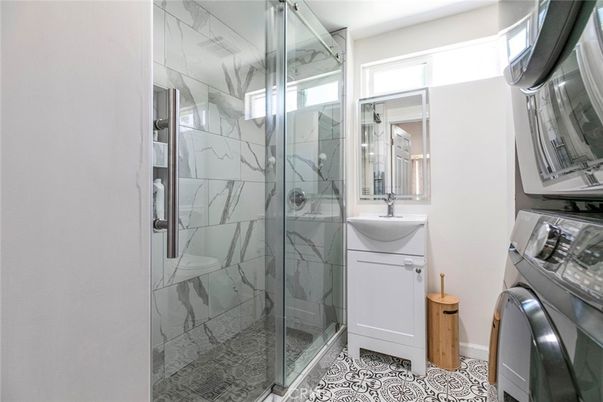 Bathroom, Glass Shower, Interior, Marble Walls